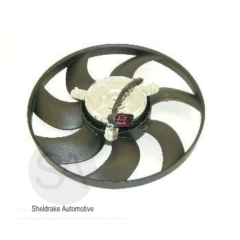 Radiator Fan Motor, 300w/360mm - Left - Click Image to Close
