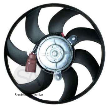 Radiator Fan Motor 200W/295mm - Right - Click Image to Close