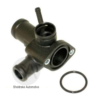 Water Flange W/Front Seal-98 Jetta TDI - Click Image to Close
